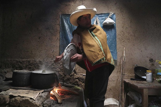 El candidato presidencial por el partido Perú Libre, Pedro Castillo